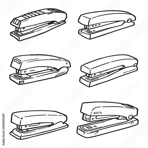 Staple Remover Line Art Design for Stationery