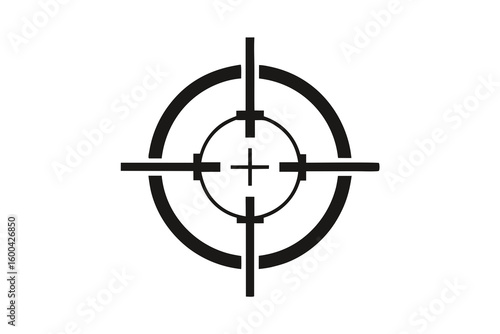 Precision targeting symbol capturing focus and accuracy for strategic goals and successful outcomes, perfect for business, sports, and aiming for success.