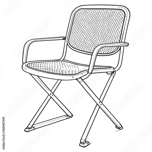 Student Chair line art classroom seating comfort style
