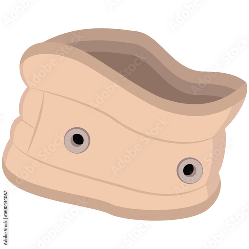 cervical neck collar vector drawing.