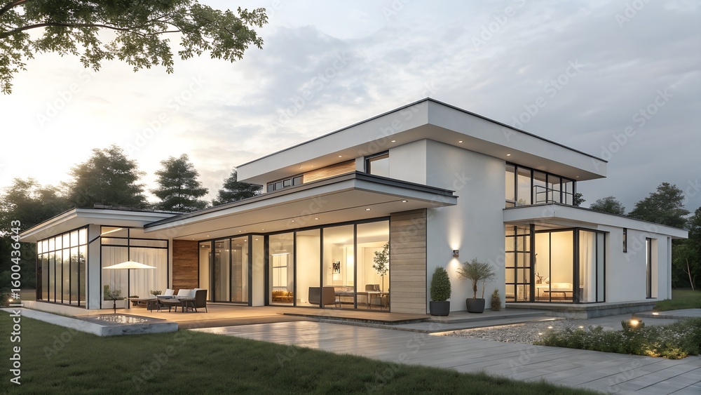 Fototapeta premium Beautiful luxury home