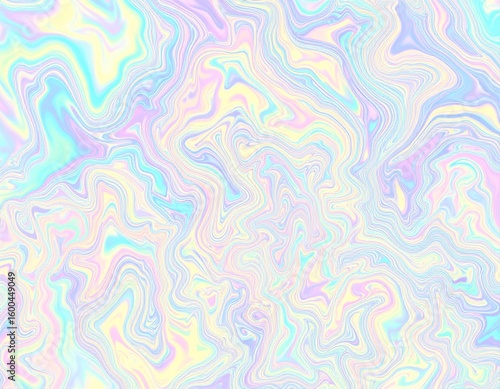 Abstract oil spill pattern with iridescent colors