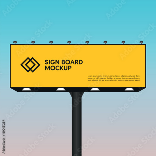 yellow road sign with blue sky