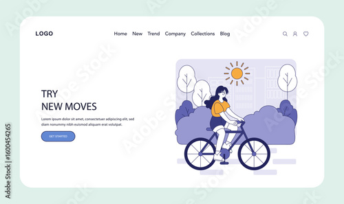 Hybrid Work. Flat Vector Illustration