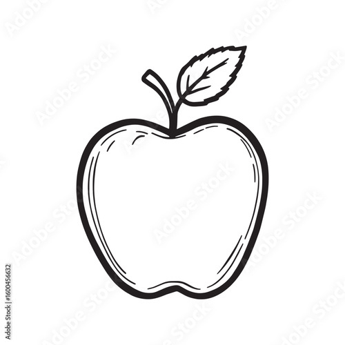 Baked Apples line art drawing vintage cooking art