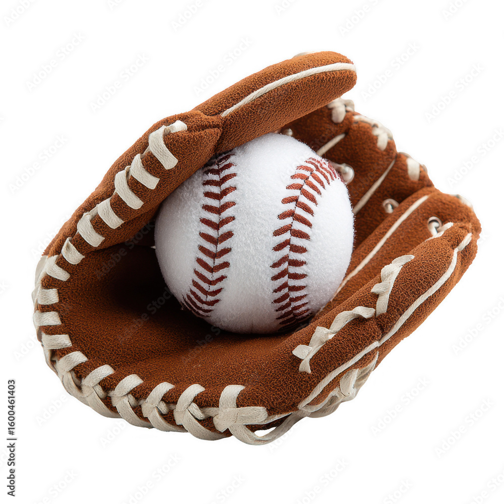 Fototapeta premium Baseball Glove Holding a Ball