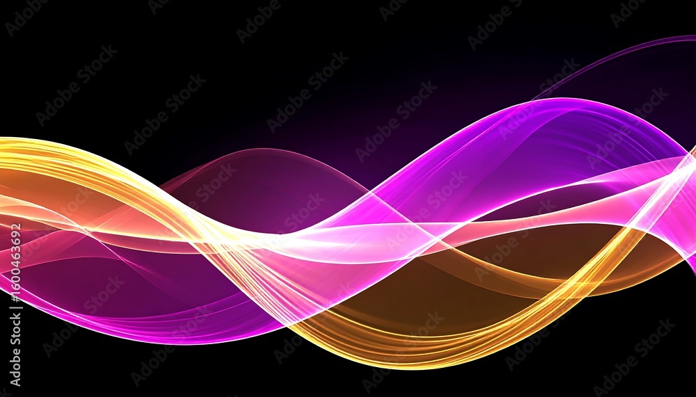 Fototapeta premium Abstract flowing waves of vibrant colors