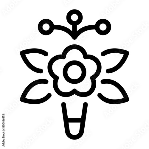 This Boutonniere icon is suitable for prom, school party, etc.