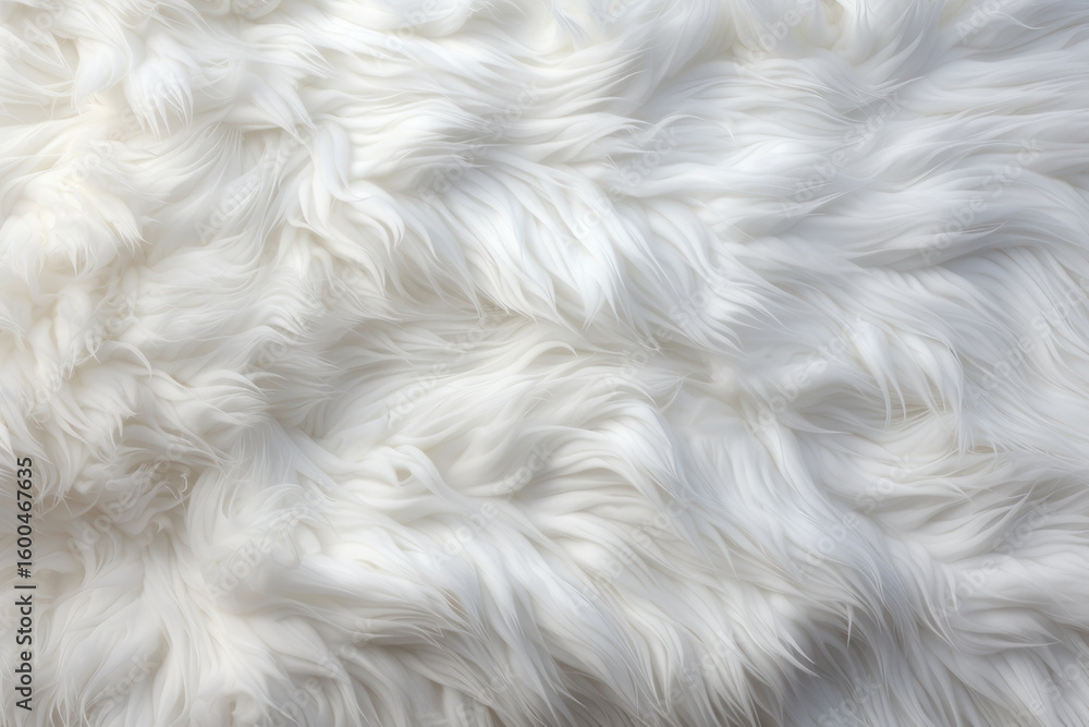 Obraz premium Background, texture, white fur. Background for the site, application. AI generative.