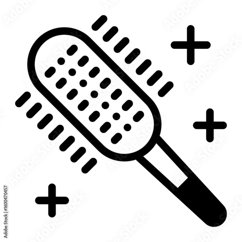 This Hairbrush icon is suitable for prom, school party, etc.