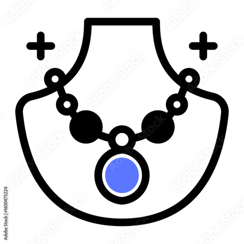 This Necklace icon is suitable for prom, school party, etc.
