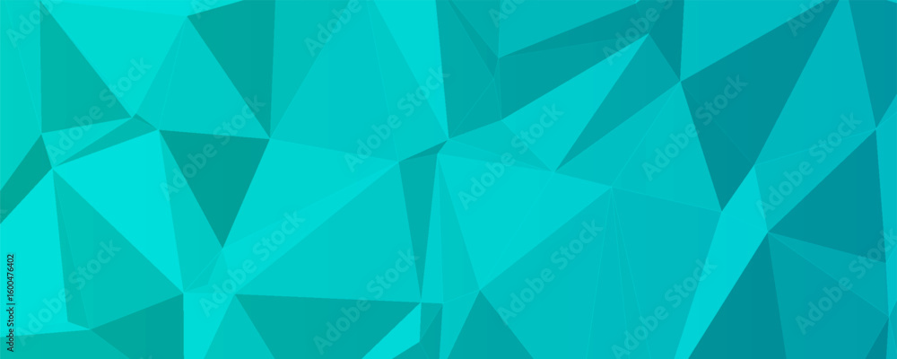 Fototapeta premium Geometric, polygonal light blue background for printing or web site