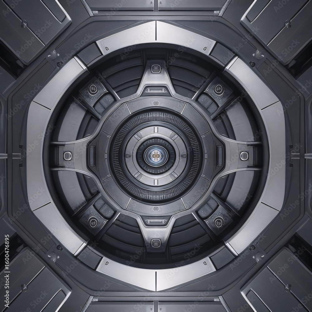 Naklejka premium Sci-Fi Floor And Wall Panel Pack (58)