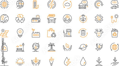Logistics and Delivery Icons – Map, Location, Courier, Transport, Package, Shipping Route, Delivery Truck, Vector Style, Transparent Background