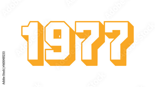 1977 Retro Year Design.
