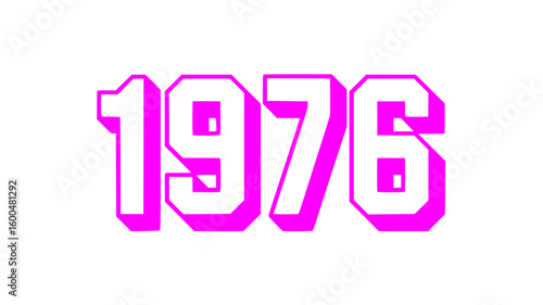 1976 Retro Year Design.