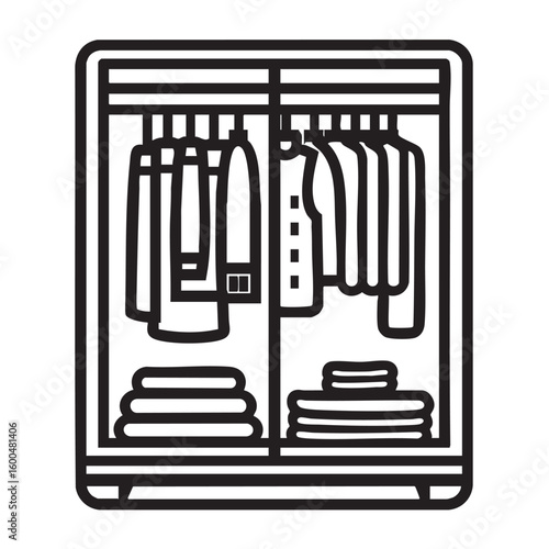 Stylish wardrobe organization for efficient clothing storage needs