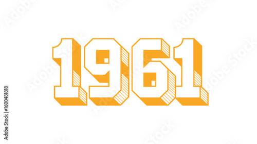 1961 Retro Year Design.