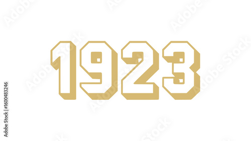 1923 Vintage Year Number.