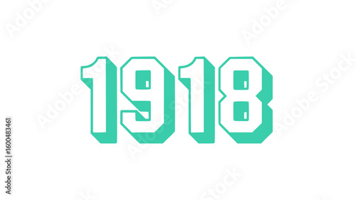 1918 - Year Number Design.