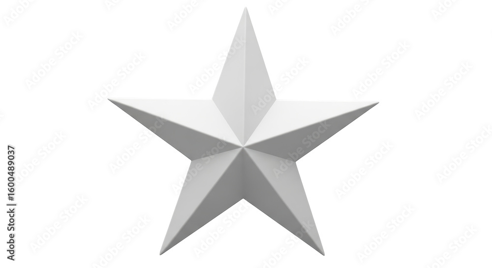 Obraz premium Isolated White Star