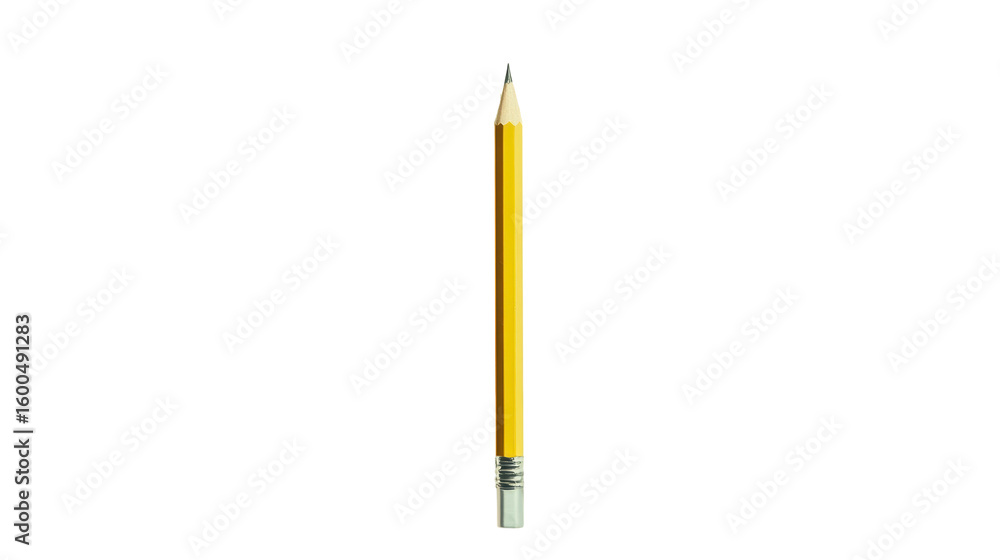 Fototapeta premium Yellow pencil against a black background.