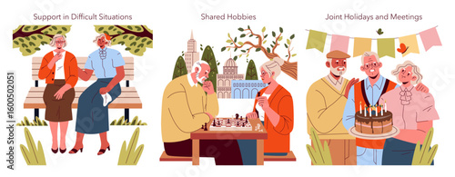 Elderly Support, Shared Hobbies, and Joyful Celebrations