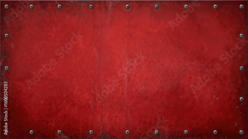 Metal plate featuring rivet holes