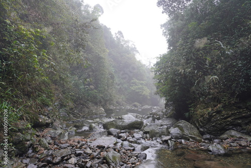 Waterfall gorge in Vietnam