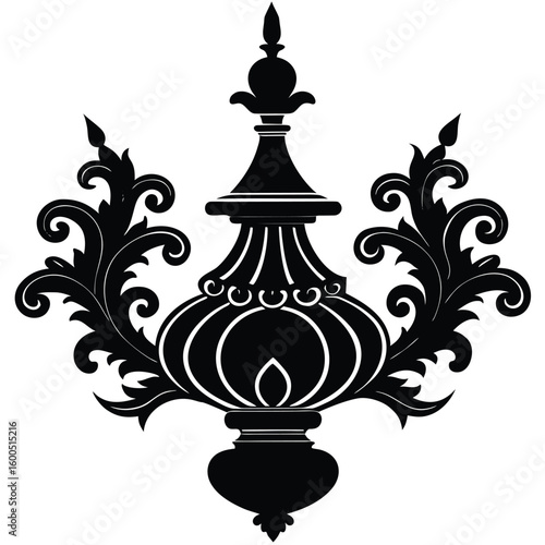 antique lamp vector