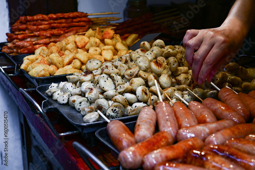 Fototapeta Naklejka Na Ścianę i Meble -  蘇州・屋台（焼き小籠包）