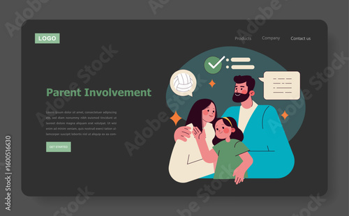 Preschool Sport. Flat Vector Illustration