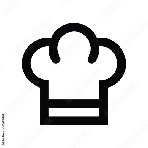 Chef's hat icon signifying culinary profession and skill