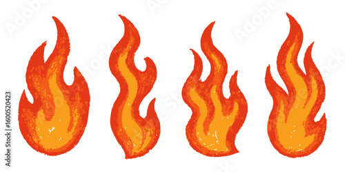 Fire wax texture. Fire wax icon
