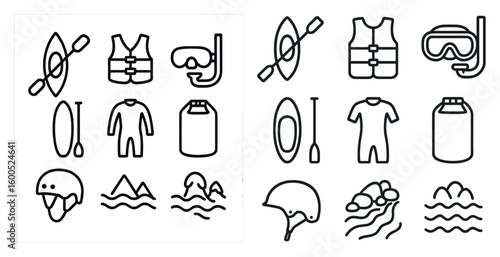 Outdoor adventure silhouette icons set – solid, filled, camping and travel symbols