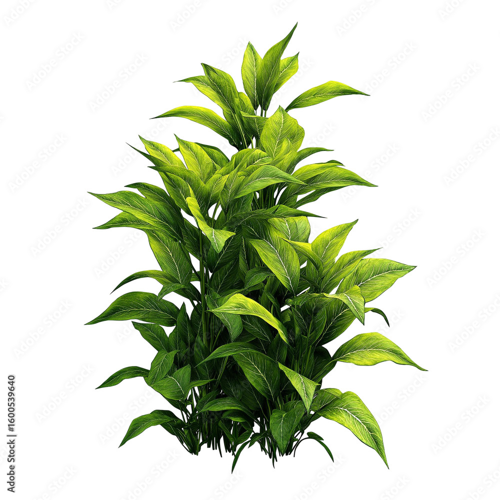 Fototapeta premium green plant isolated on white