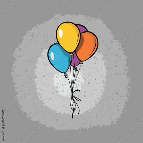balloon illustration for graphic design needs