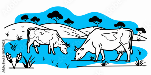 vector illustration of a camel