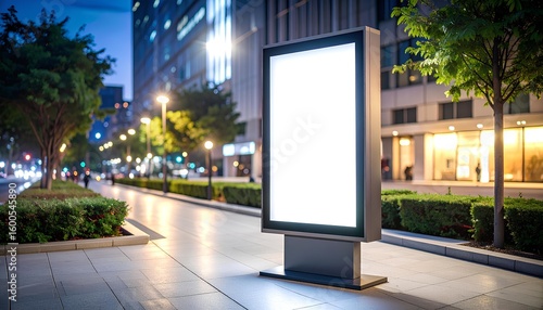 Blank Billboard Mockup In A City 