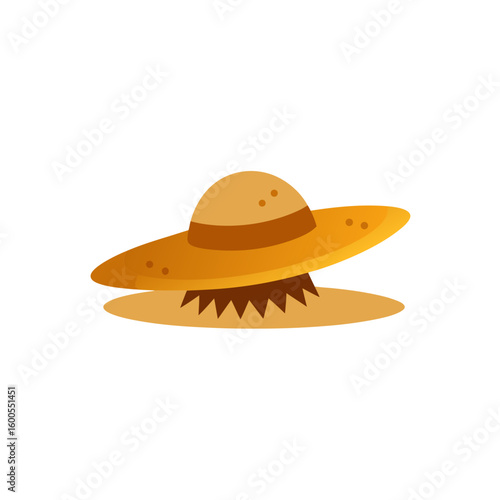 cowboy hat on white background