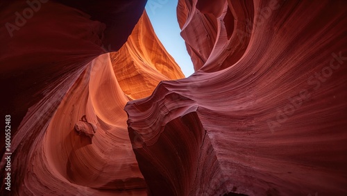 Incredible outlook within a natural rock crevice