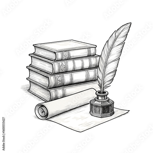 Book and Quill 