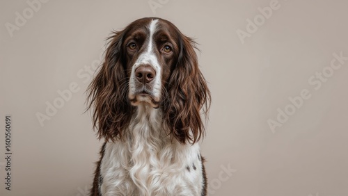 Fototapeta Naklejka Na Ścianę i Meble -  Faithful four-legged animal with expressive face