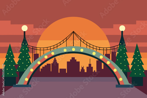 bridge over the river