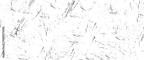 Vector black scratched sketch line white background
