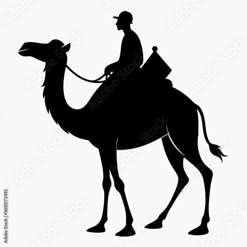 Camel Journey Black Silhouette