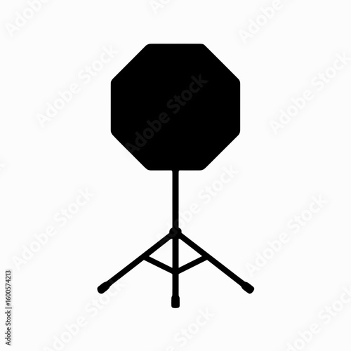 Practice Drum Pad Icon Representing Silent Percussion Training (Filled)