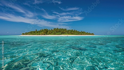Fototapeta Naklejka Na Ścianę i Meble -  Secluded Island Getaway in a Tropical Region