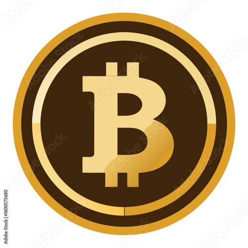 Bitcoin Gold BTG Logo Vector Silhouette – Cryptocurrency Symbol, Blockchain Digital Payment Icon Clipart Virtual money concept