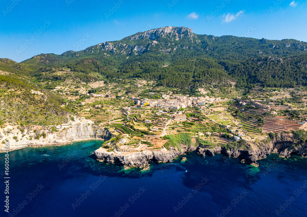 Obraz premium Banyalbufar, Mallorca, Balearic Islands, Spain